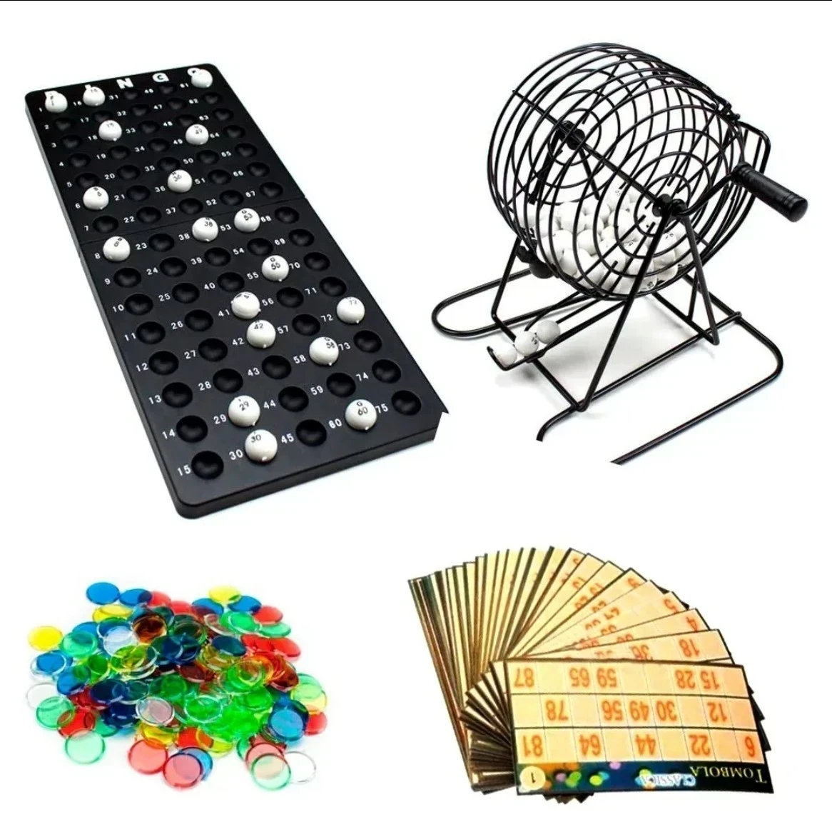 BINGO CON BOLILLERO NEGRO 2