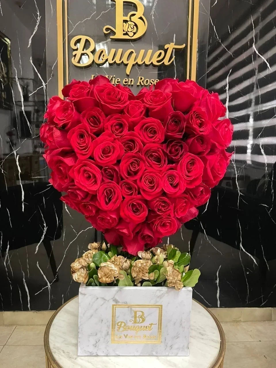 Corazón 3D con base 3