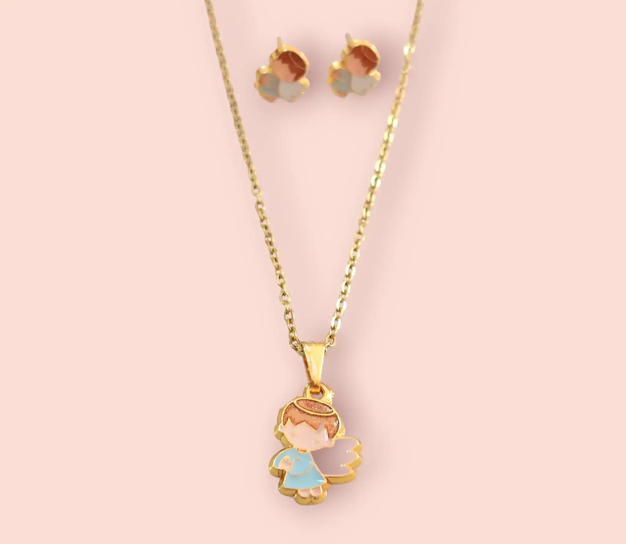 Juego collar y aros "Ángel" 3