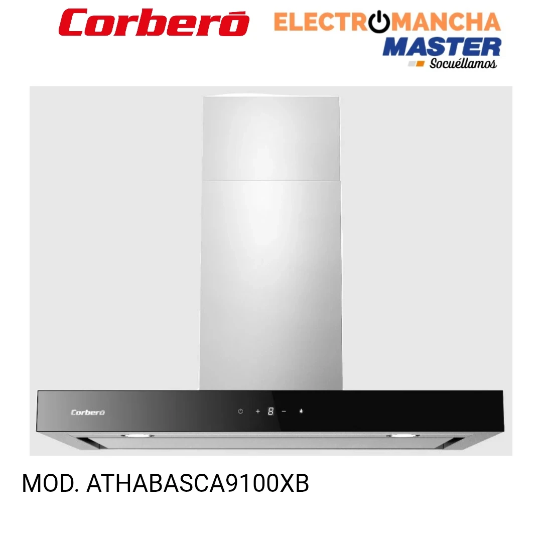 CAMPANA CORBERO ATHABASCA9100XB  90 CM. 958M3H A++ INOX