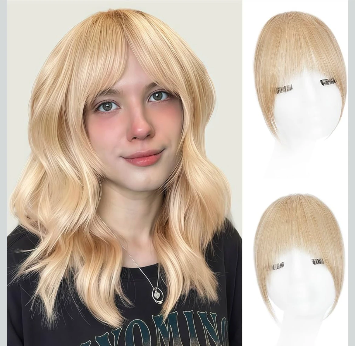 Flequillo cabello humano 