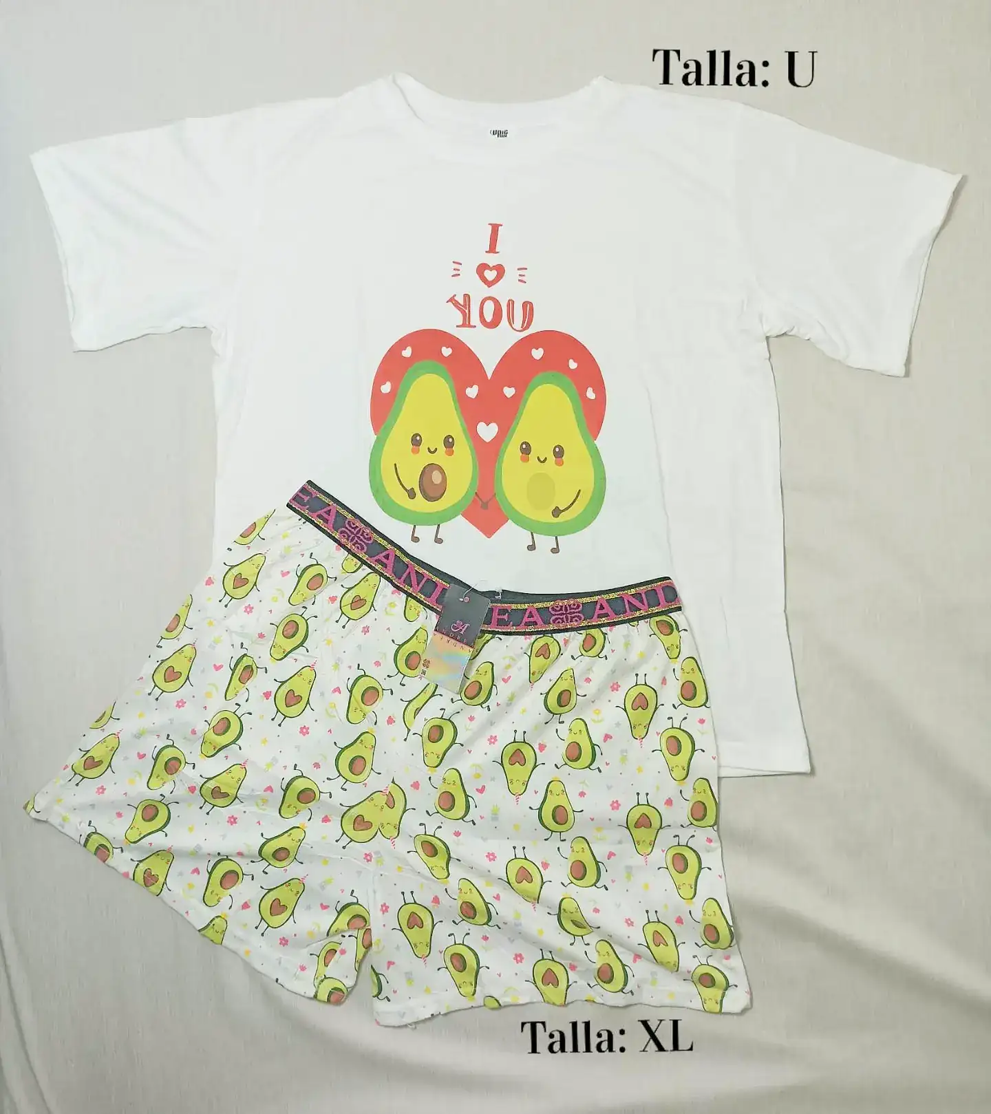 Conjunto de pijama con shorts cortos
