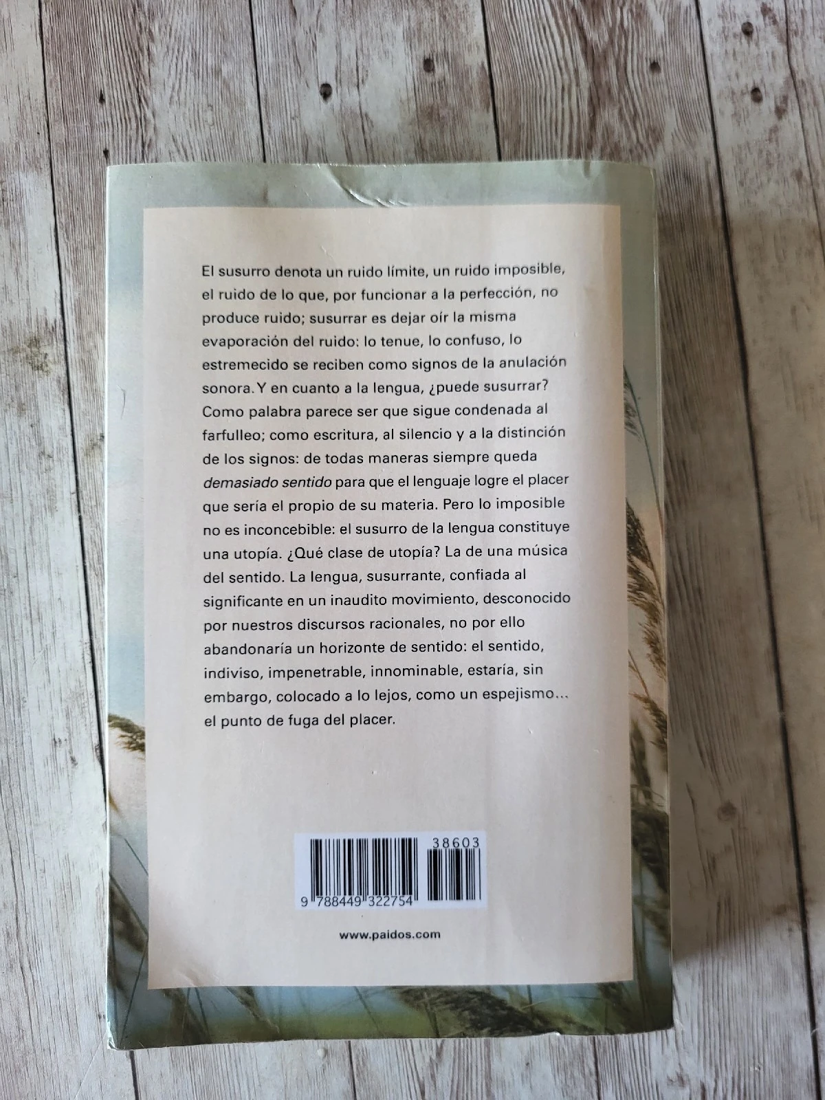 El susurro del lenguaje / Roland Barthes / literatura / Ensayos 2
