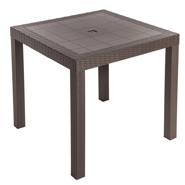 Mesa Ratan Glamour Cuadrada Cafe Pica