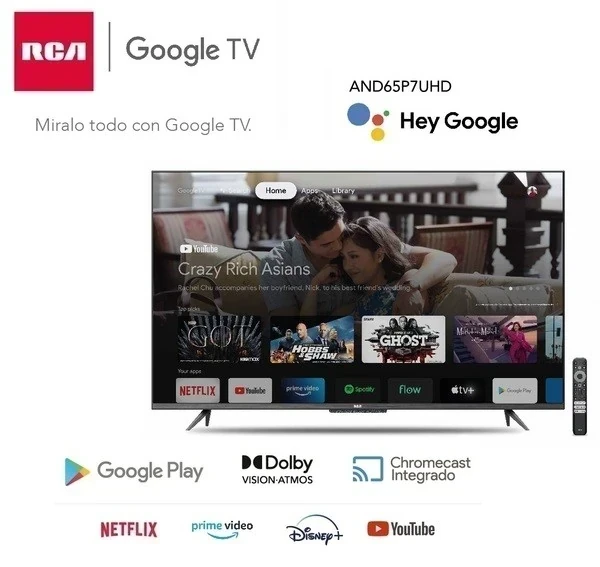 RCA 65" ANDROID TV C/GOOGLE TV