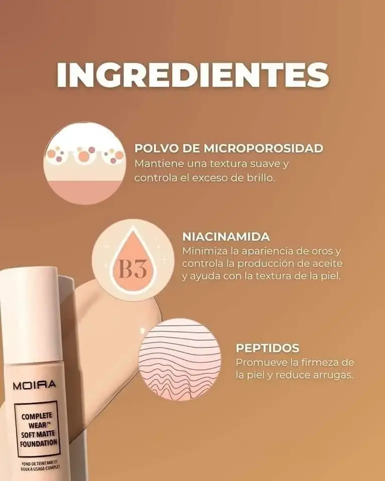 Base moira complet wear soft matte foundation 4