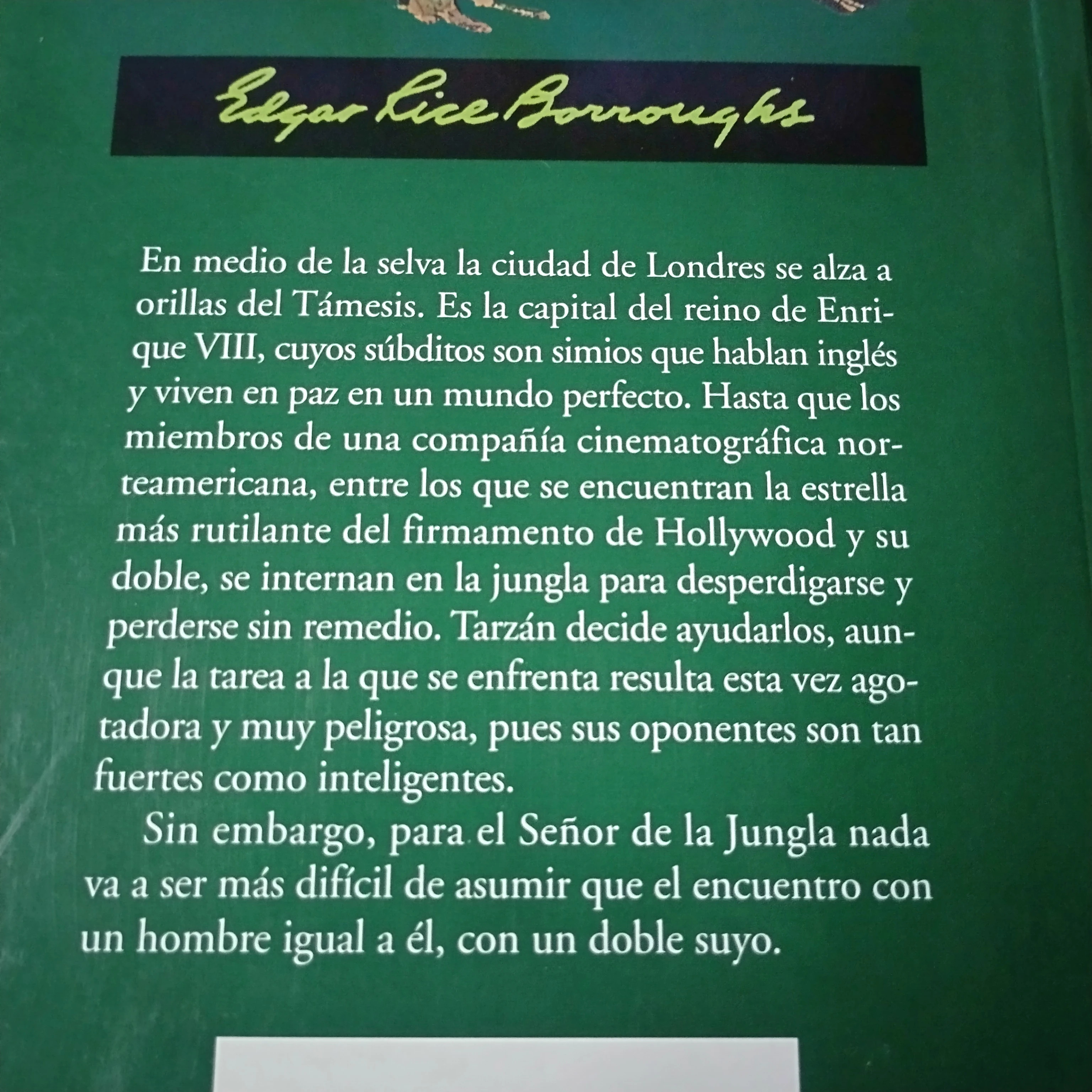 Tarzán y el hombre león Edgar Rice Burroughs nuevo 2