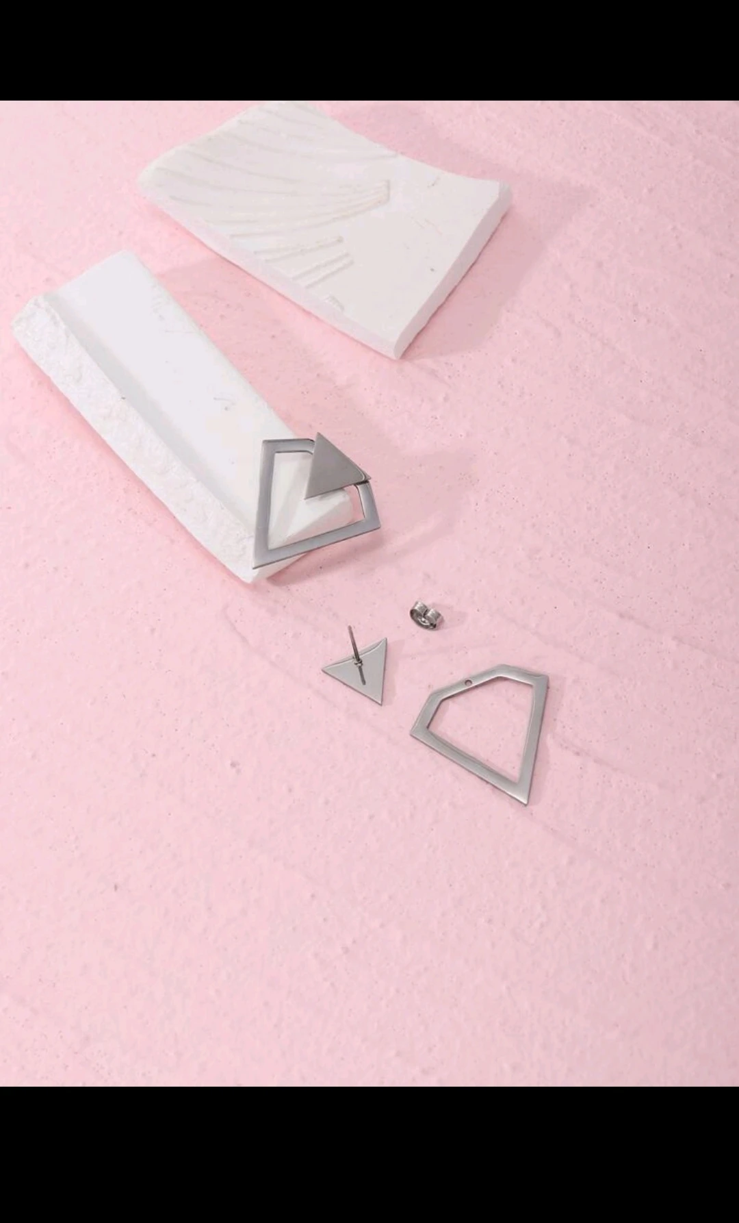 Pendientes chaqueta/ Triangulares  3