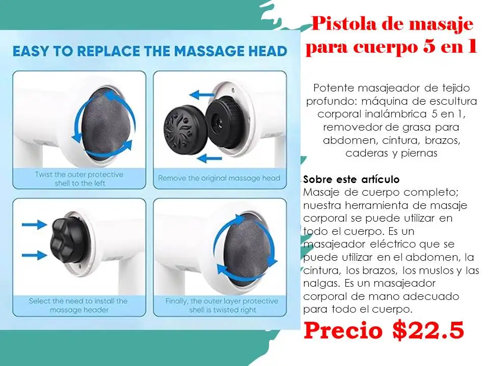 Masajeador facial, recargable 