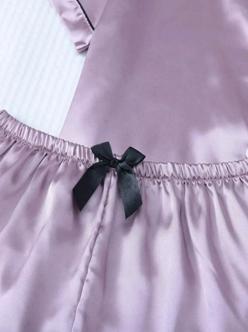 Pijama satén lila, talla S 2