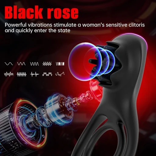 black rose cock ring 2