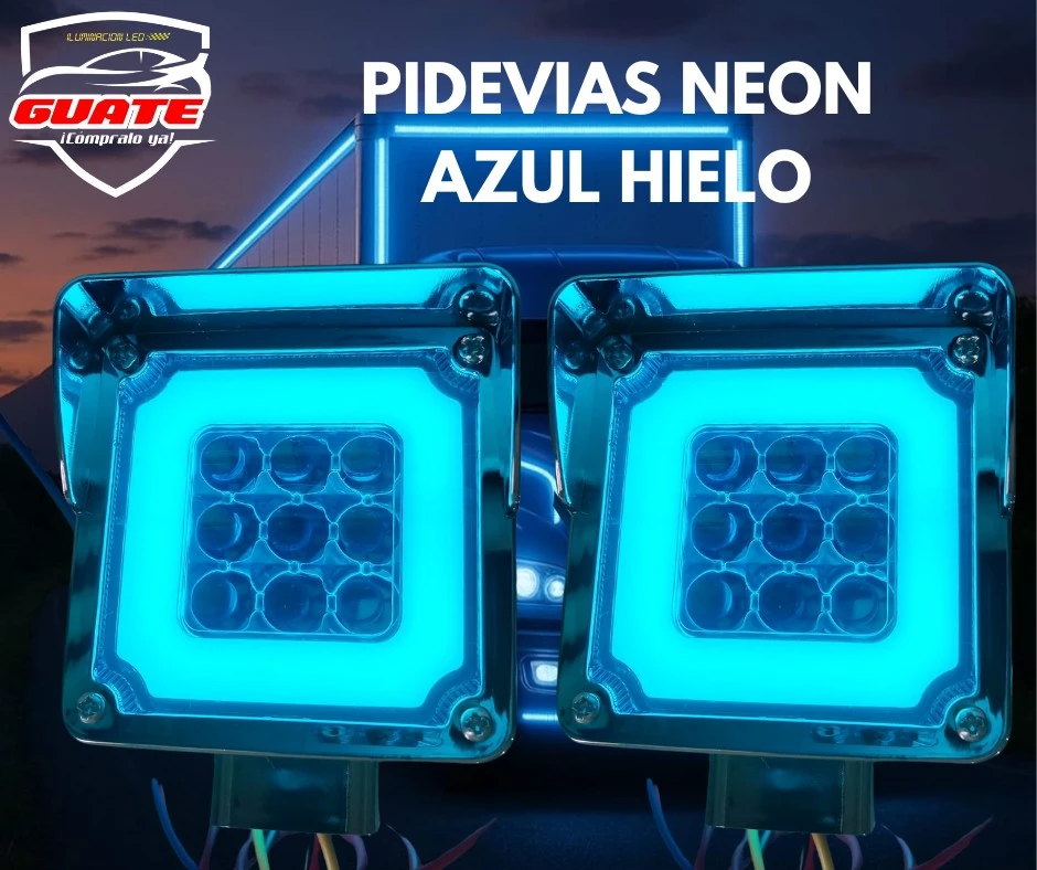 PIDEVIAS VISERA NEON AZUL CIELO