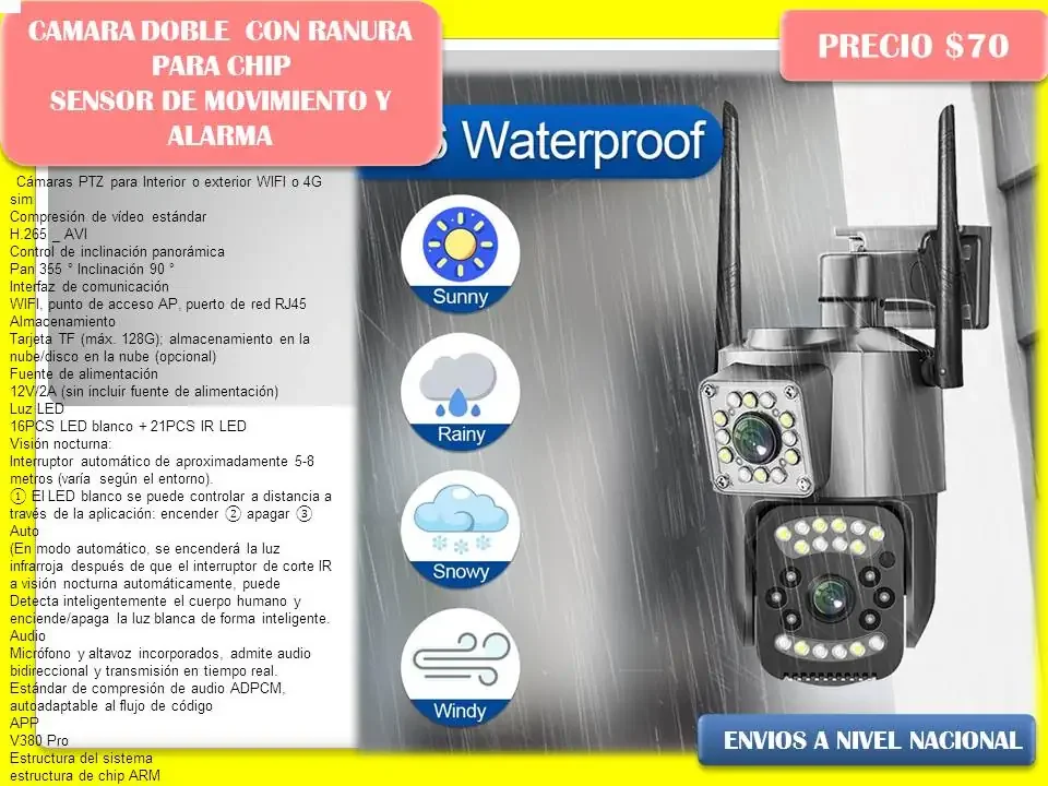 Camara doble con sensor  4