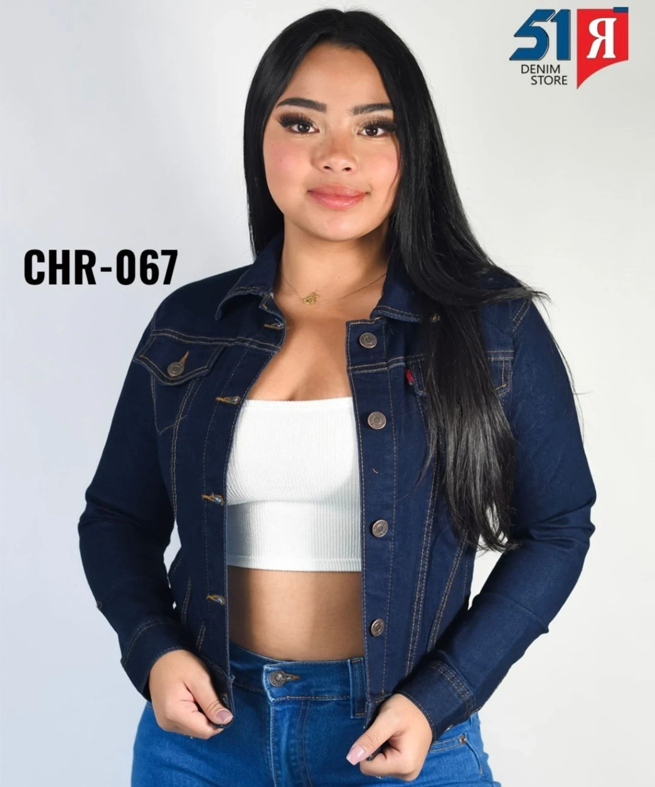 Chaqueta Jean Licrado Tipo Levis 7