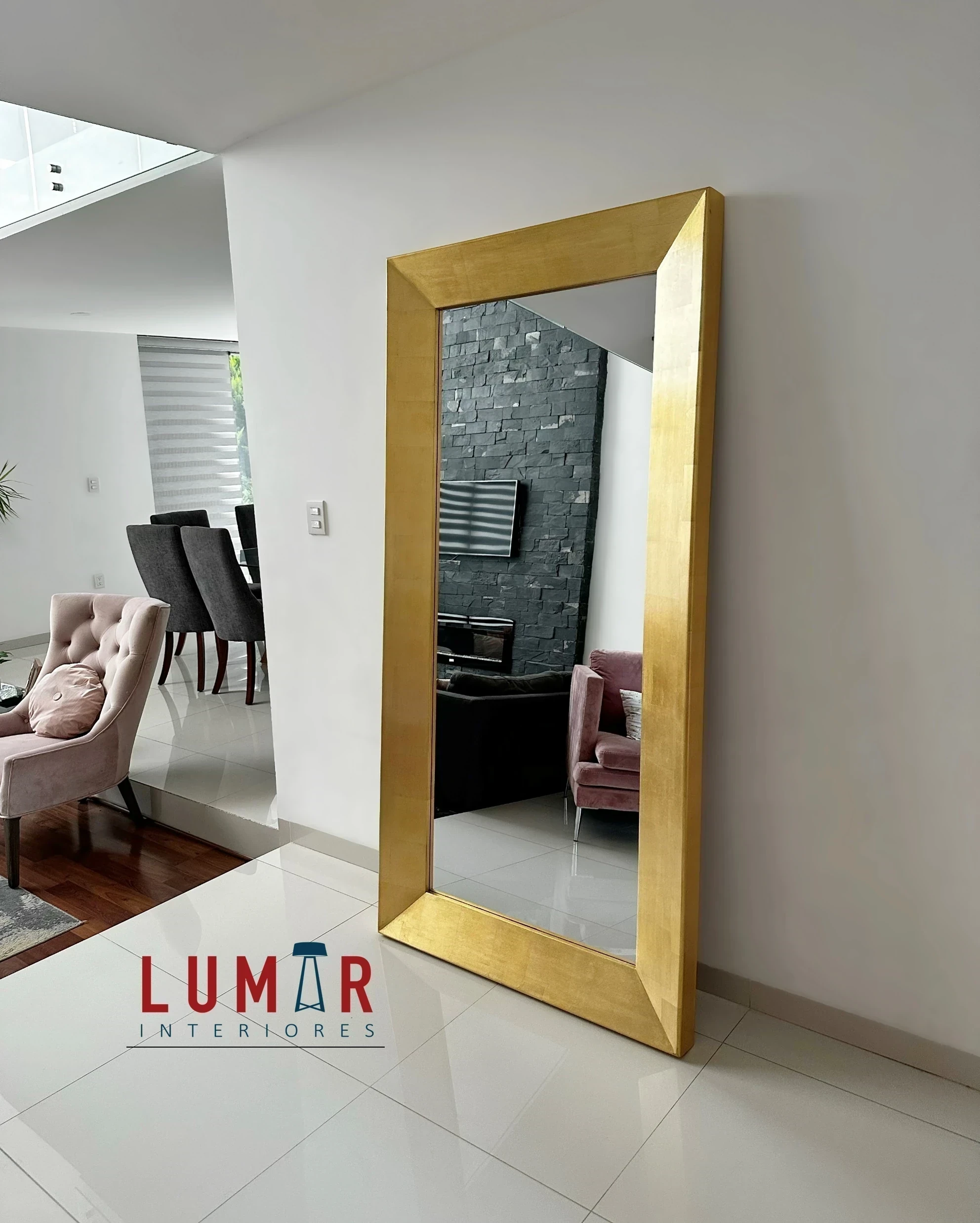 AMATISTA 2X1 METRO - HOJA ORO Espejo  7