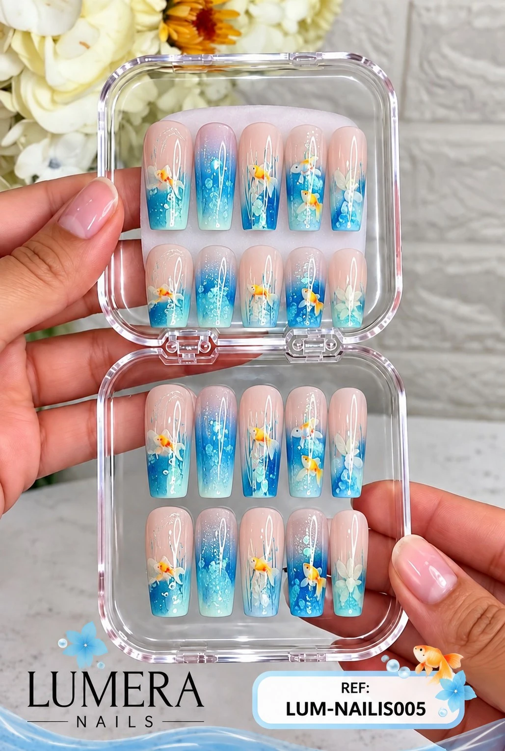 lumera caja de uñas press on referencia lum-nails-005