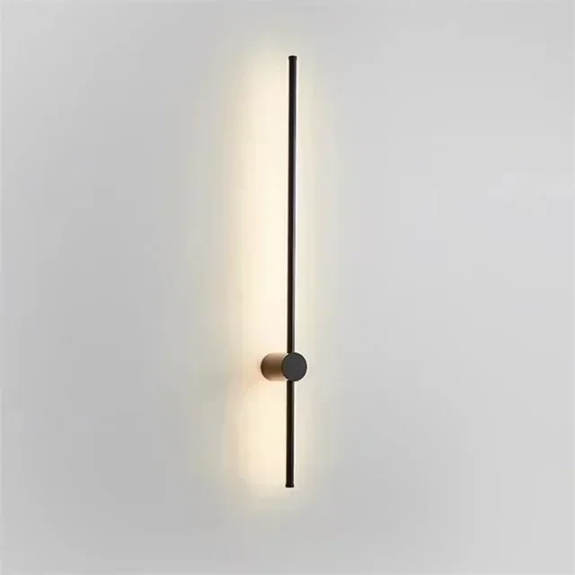 APLIQUE PARED LINEAL NEGRO 10W IP20 