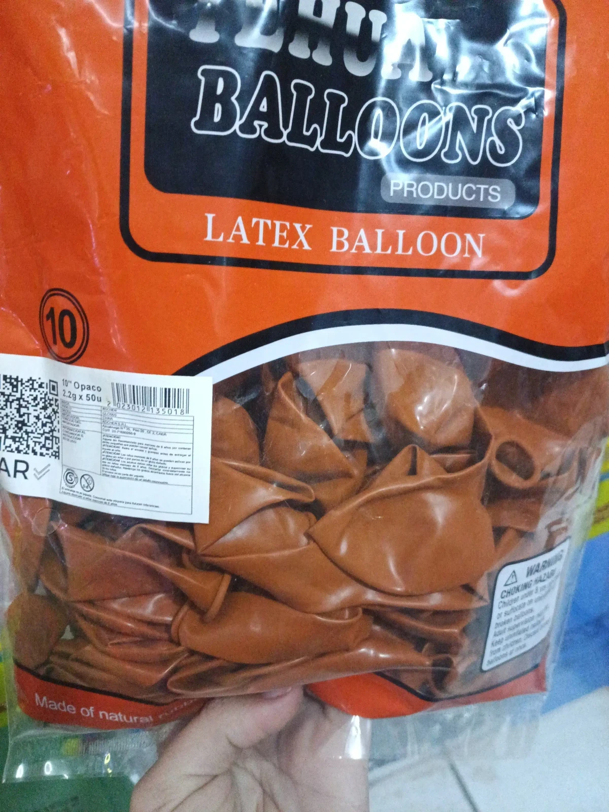 Globos latex nórdico  marron 