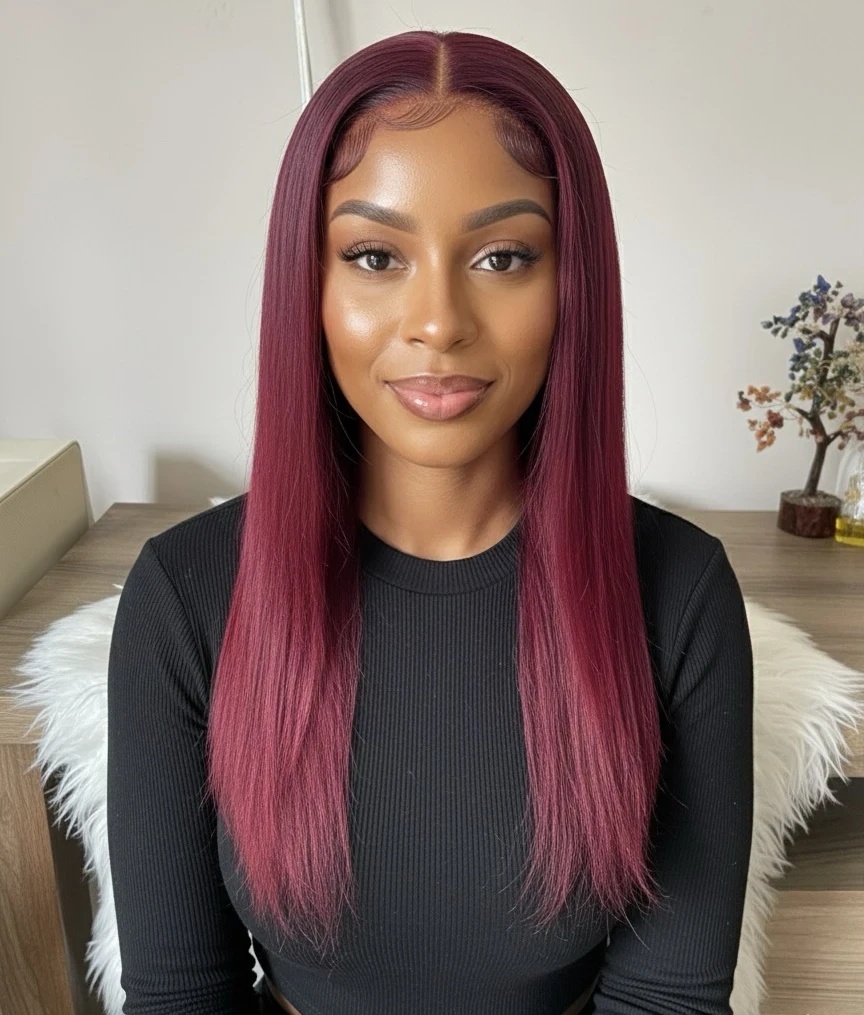 Peluca de cabello Humano 20”  frontal lace 7x5 glueless