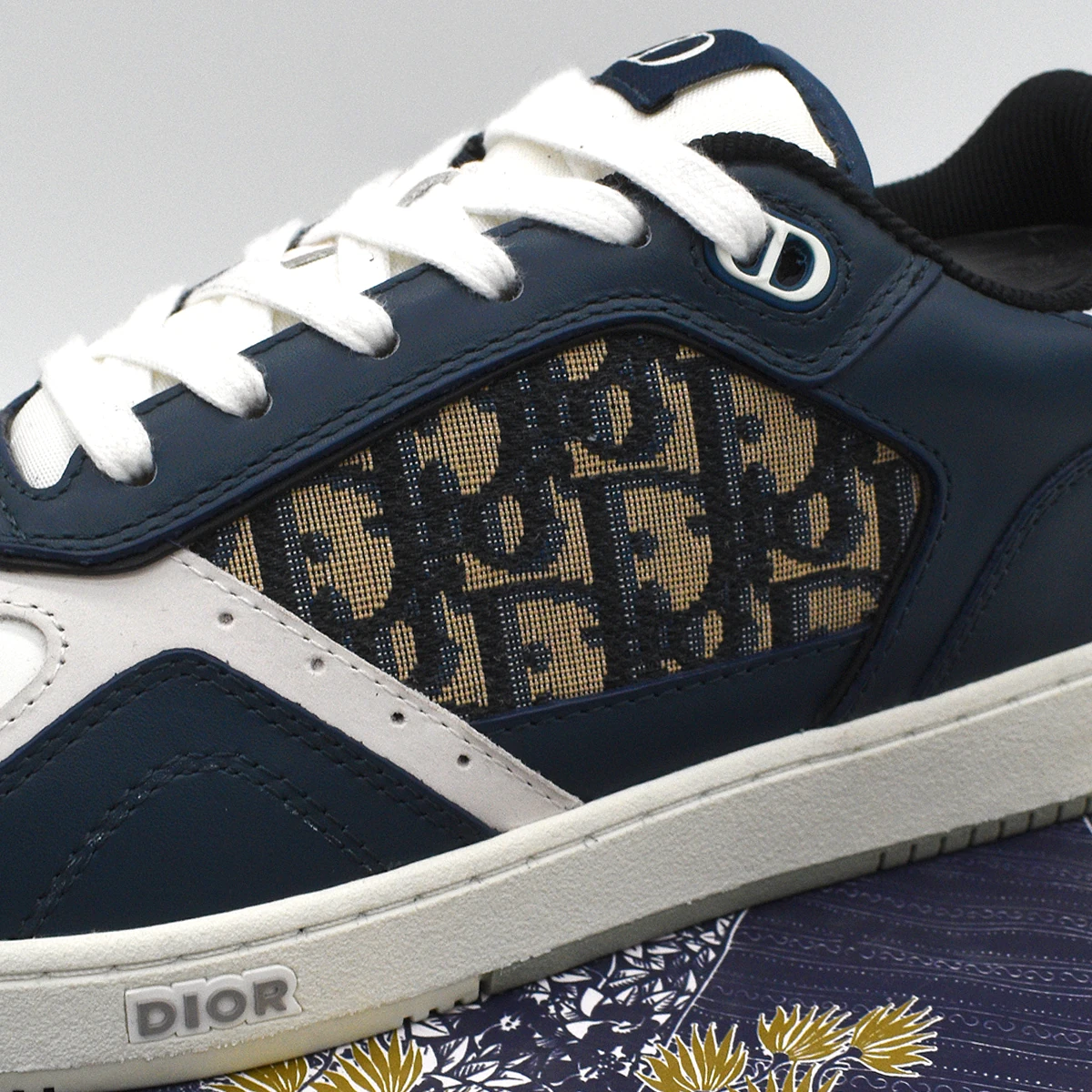 Dior B27 Azul Bajo Crema Dior Gris Beige Negro Dior Oblique Jacquard 4