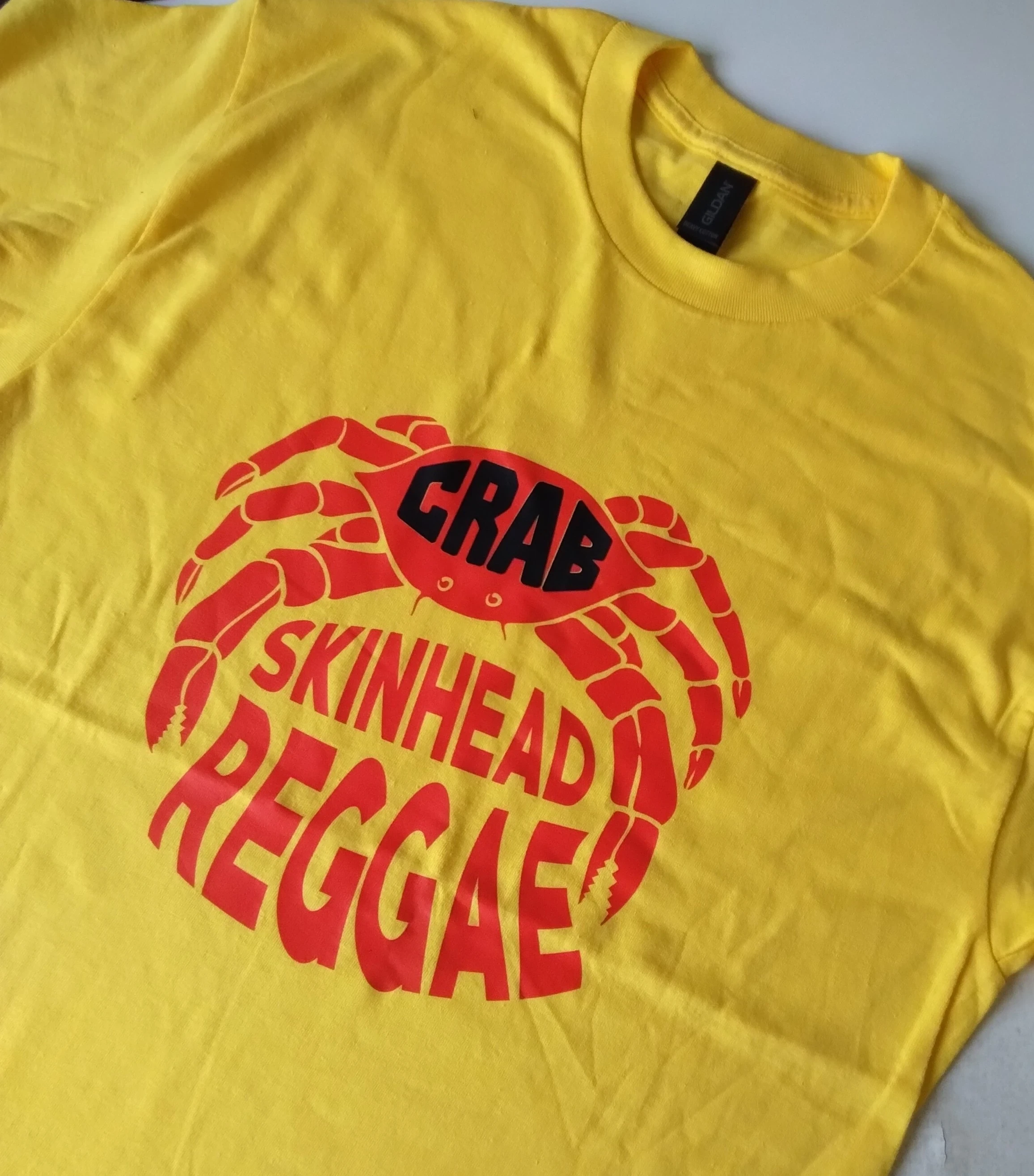 Camiseta amarillo estampado crab