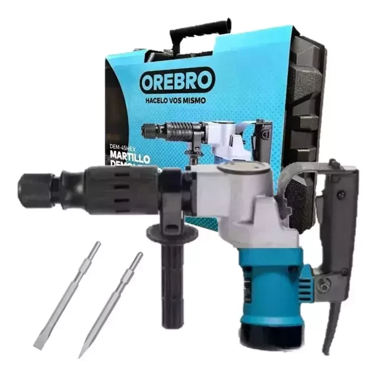 Martillo Demoledor Orebro Hex 10j 1500w 2900rpm Maletin