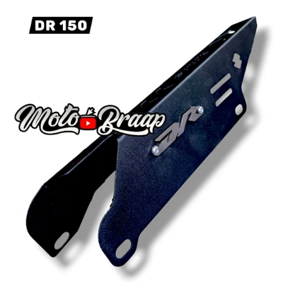 AC DR 150 Protector de cadena acero negro logo 3d cromado ML