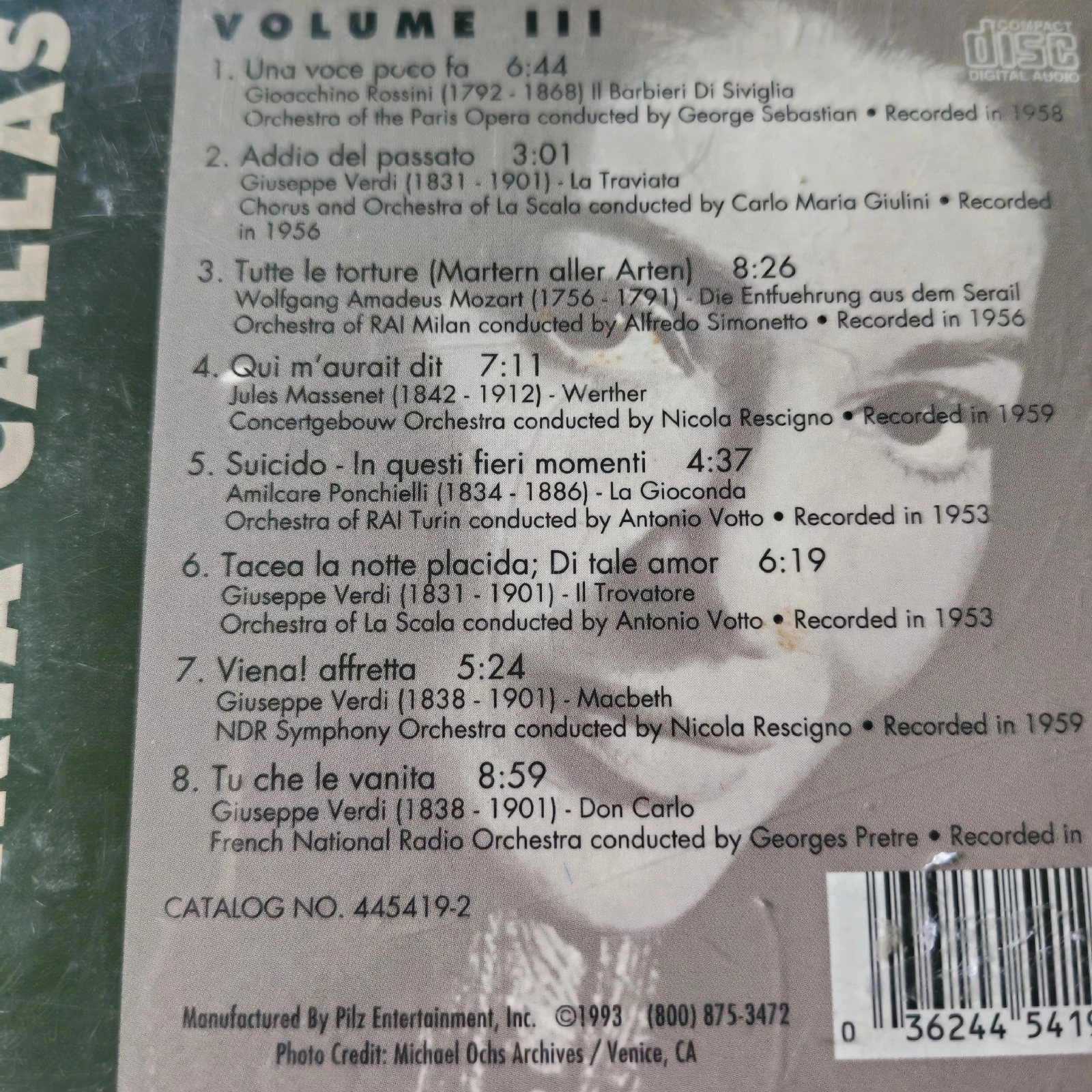 CD Maria Callas Usado  2