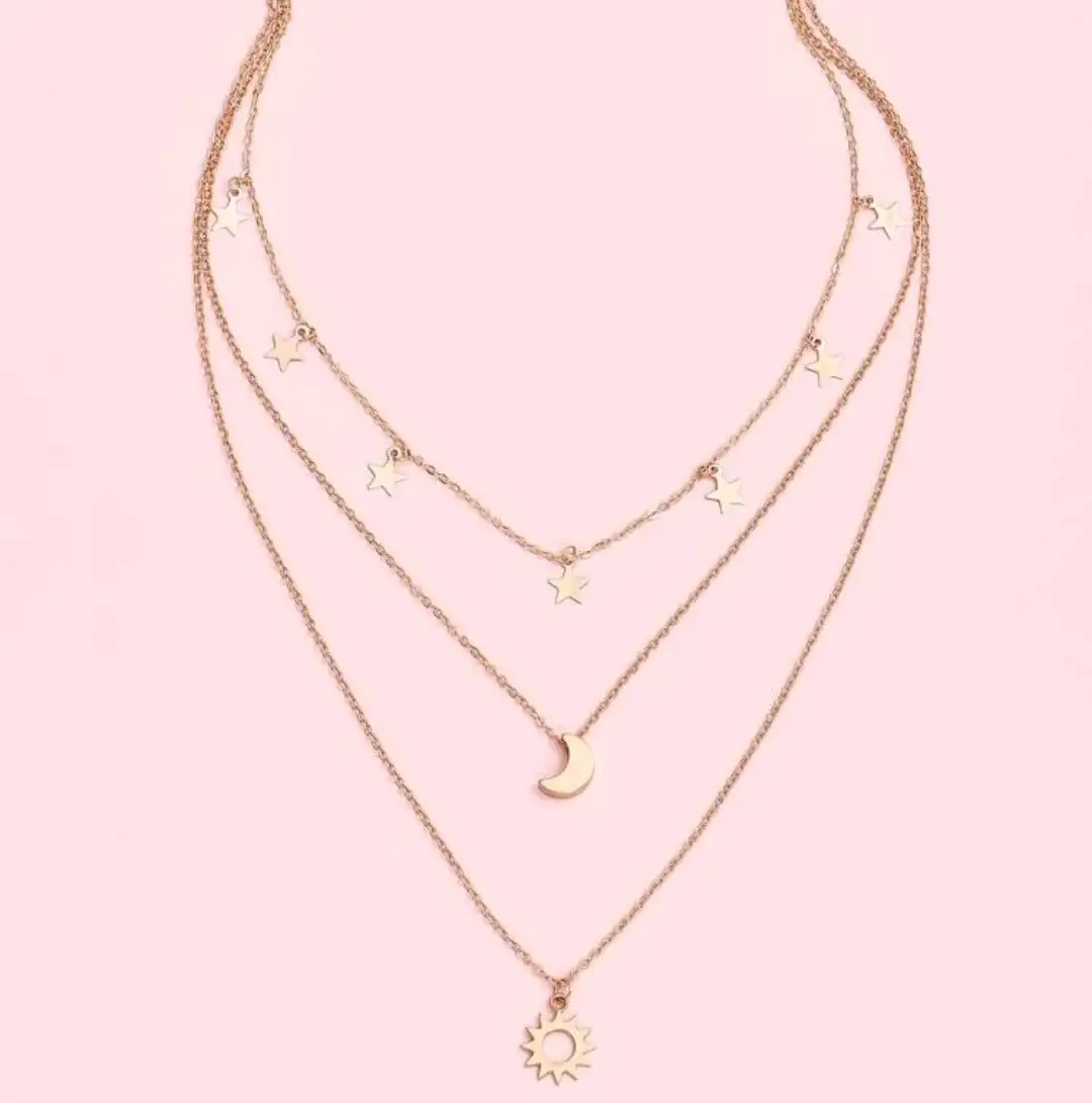 Collar sol luna estrellas 3