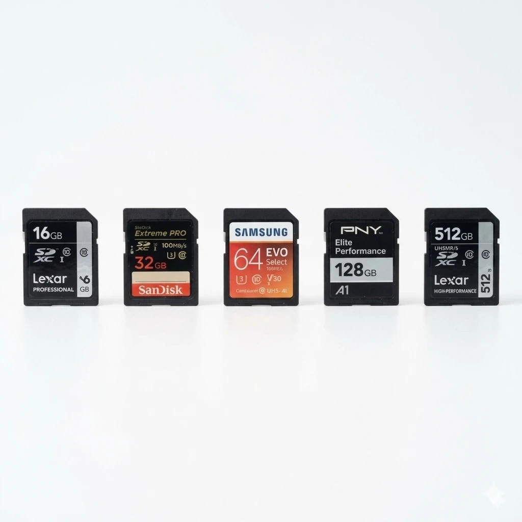 Memorias SD Variedad de Marcas y Espacio