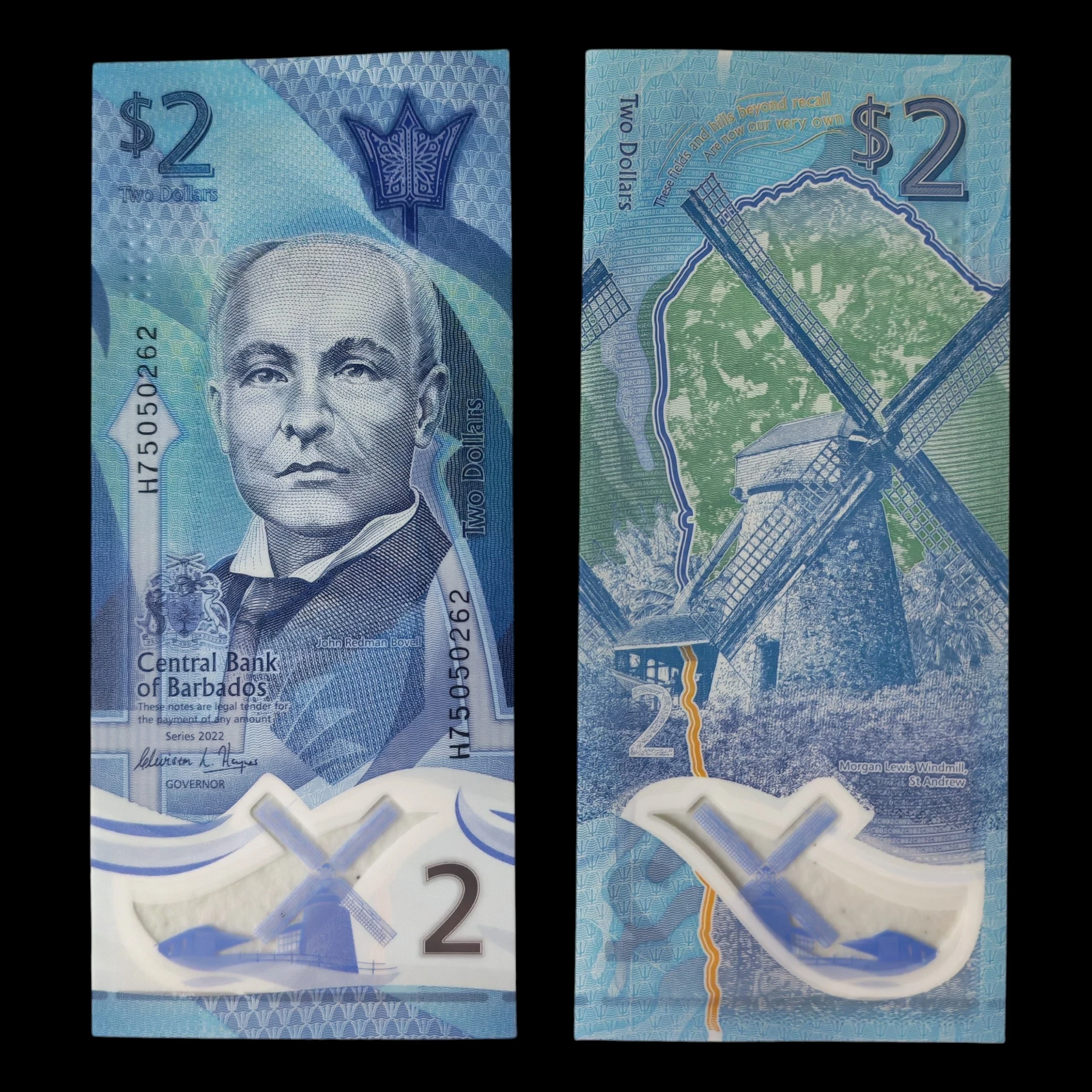 ° Barbados 2 dolares UNC 