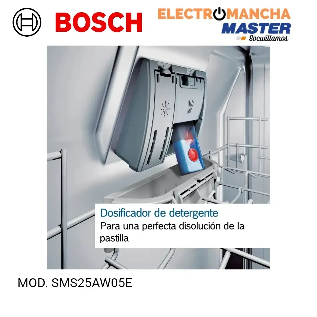 LAVAVAJILLAS BOSCH SMS25AW05E 12 CUBIERTOS BLANCO CLASE E  4