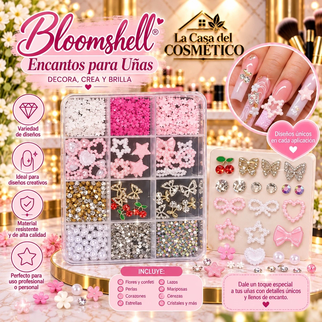 lumera set de decoracion para uñas encanto de ensueño