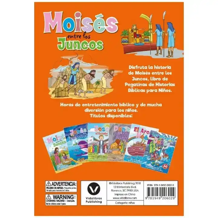 Moisés entre los juncos - Libro de pegatinas 8