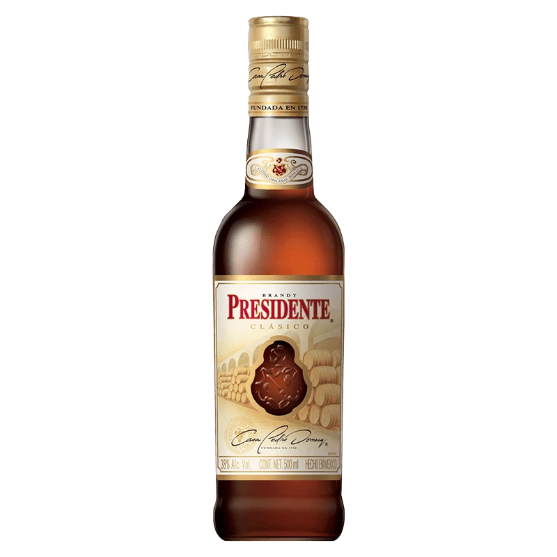 Presidente brandy clasico 700 ML 35 % ALC. VOL.