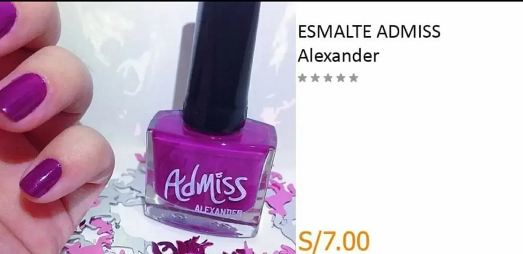 admiss esmalte alexander