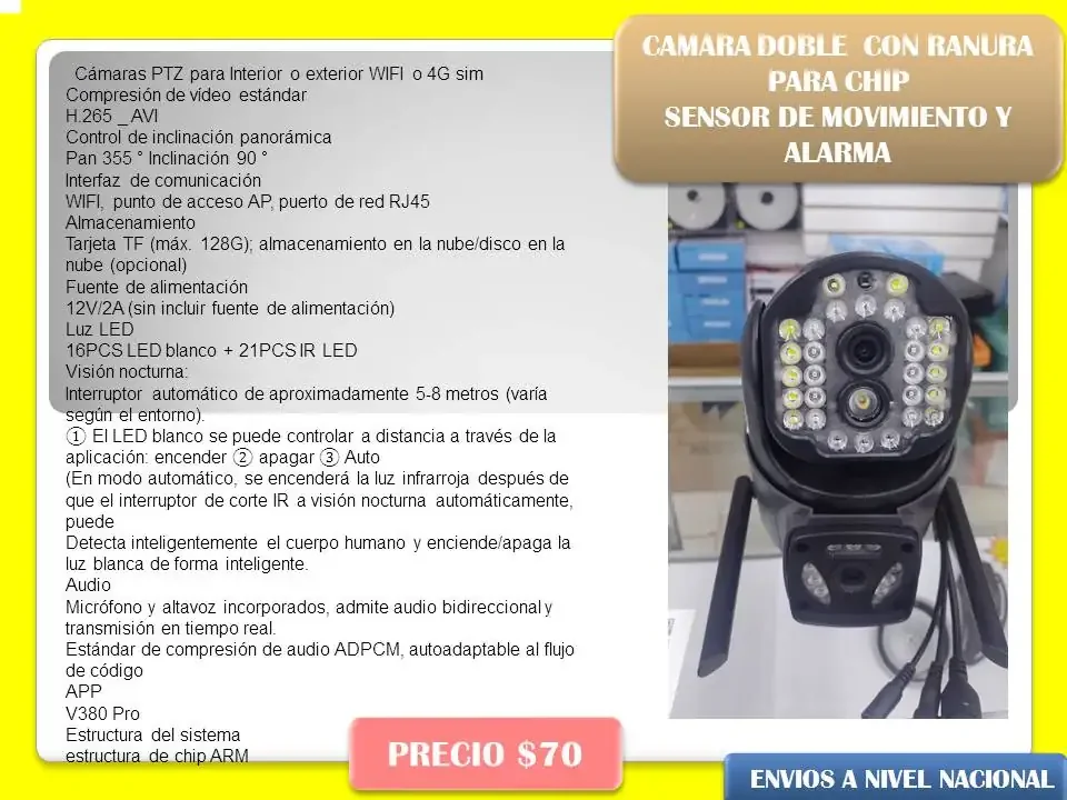 Camara doble con sensor  2