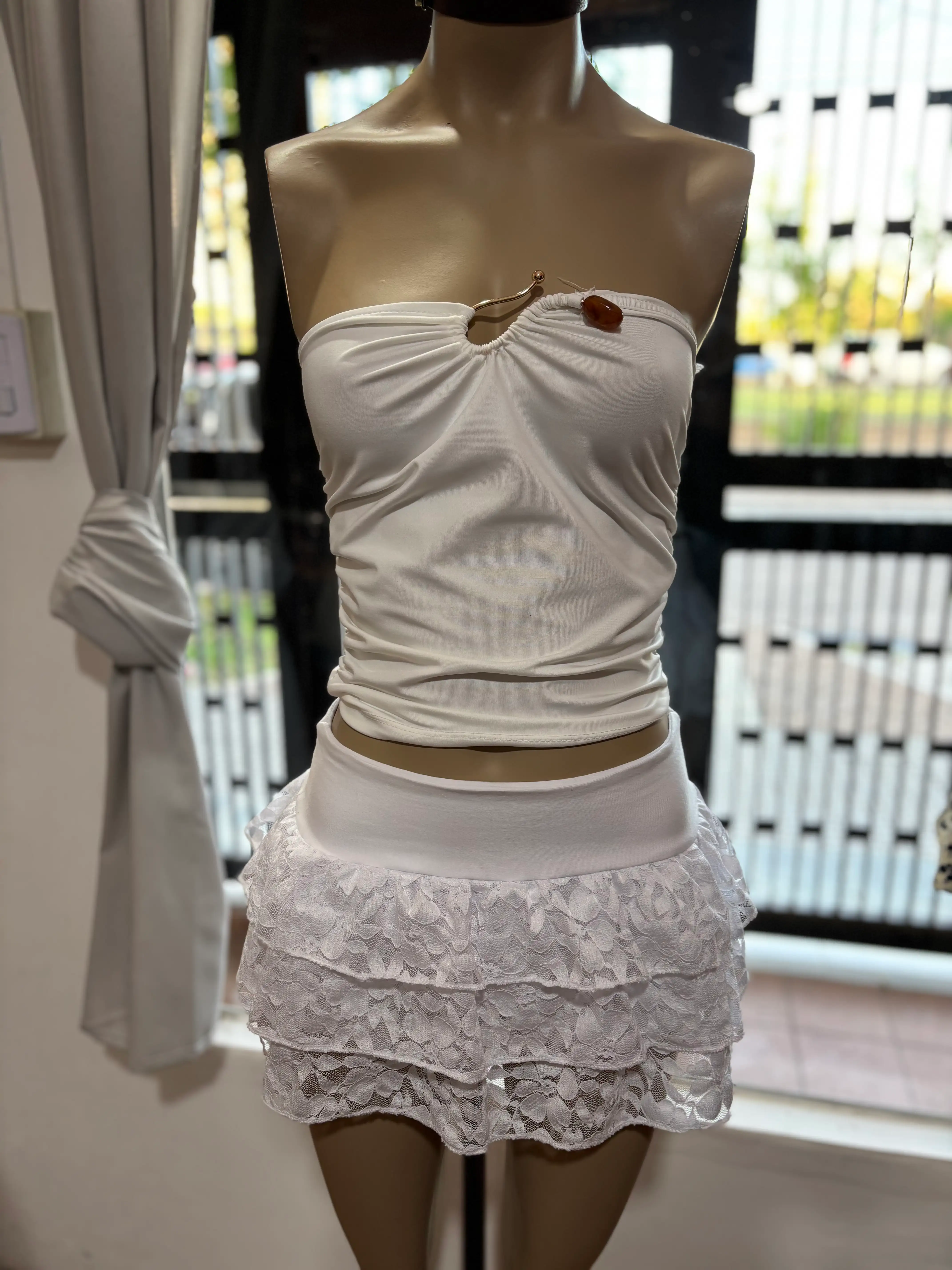 Skort encaje