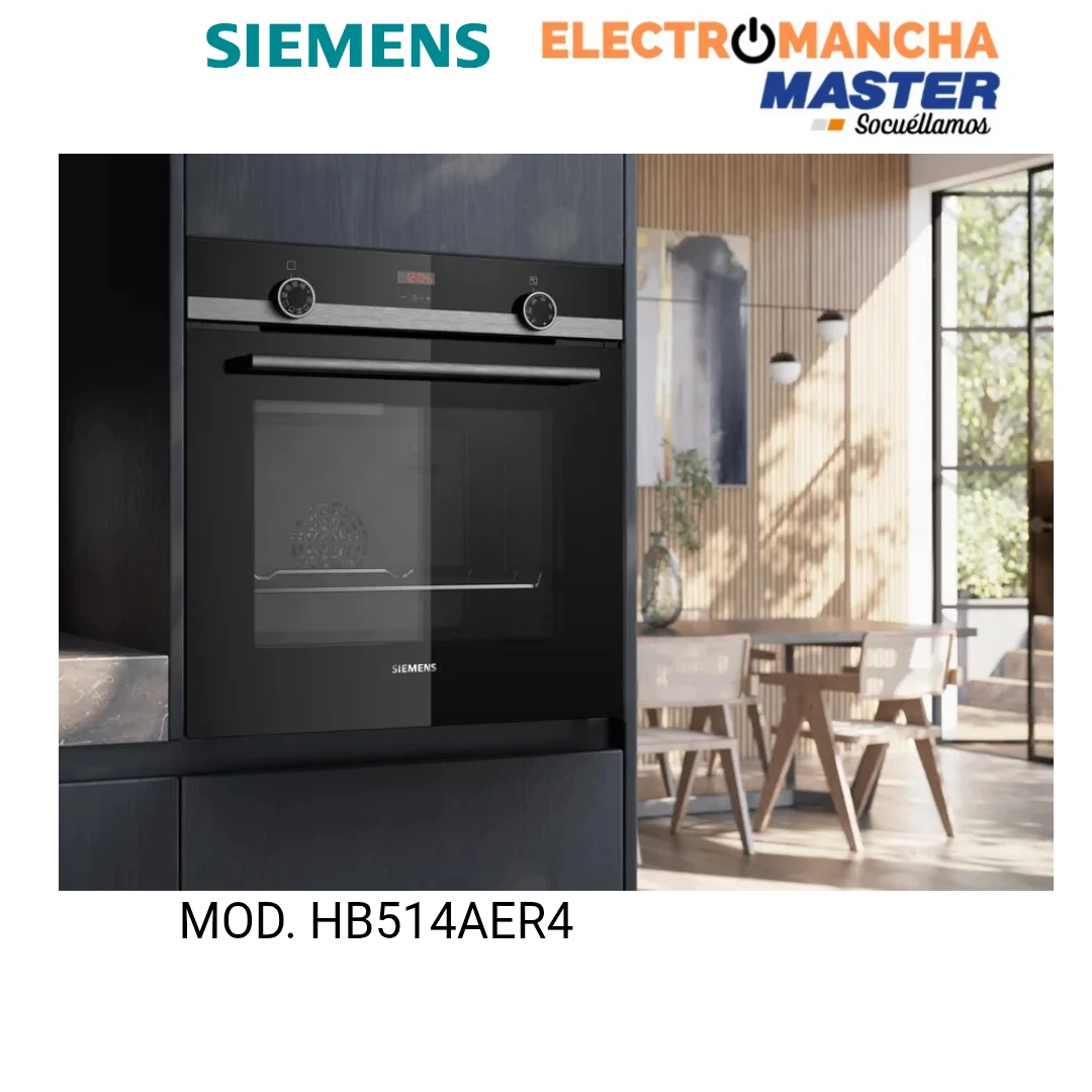 HORNO SIEMENS HB514AER4 MULTIFUNCION CRISTAL NEGRO A+ 5
