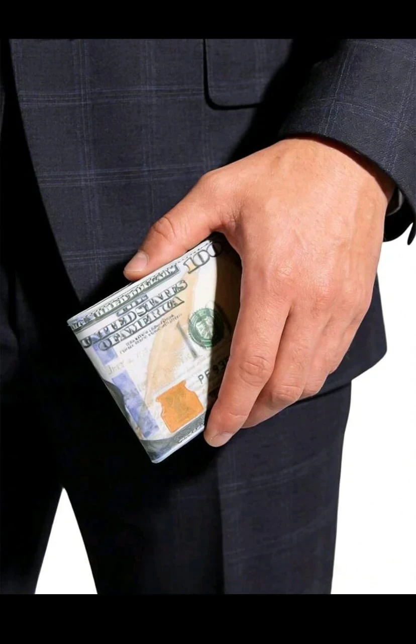 Billetera de caballero con diseño de Dolar americano 8
