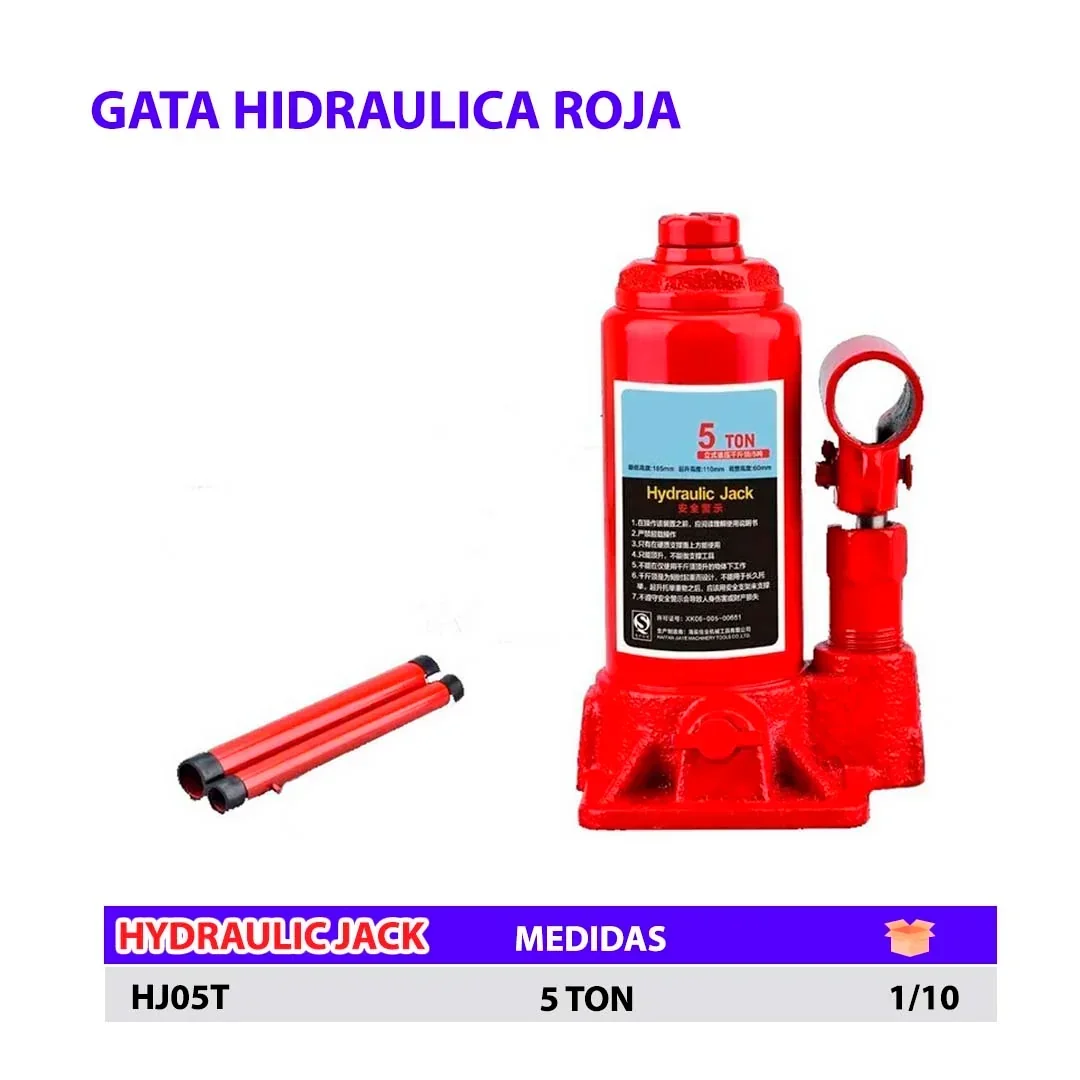 GATA HIDRAULICA (ROJO) 5 TON