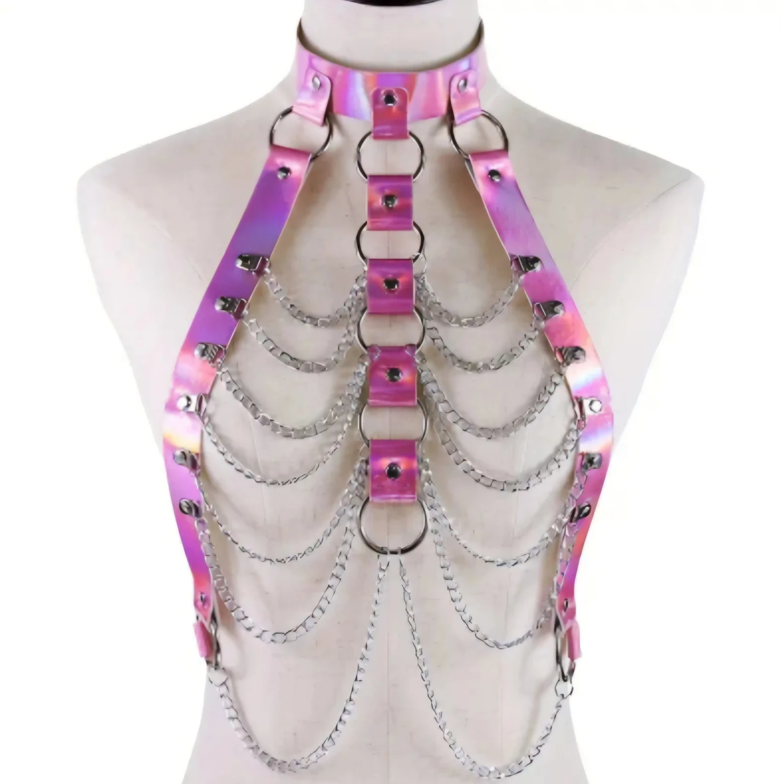 Arnes multicapa rosa tornasol