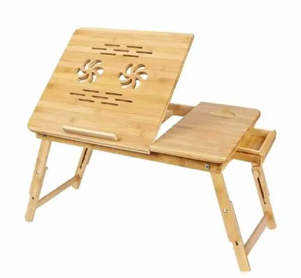 Mesa De Bambú Portátil Para Laptop 