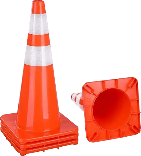 Conos en pvc de 70 cm par
