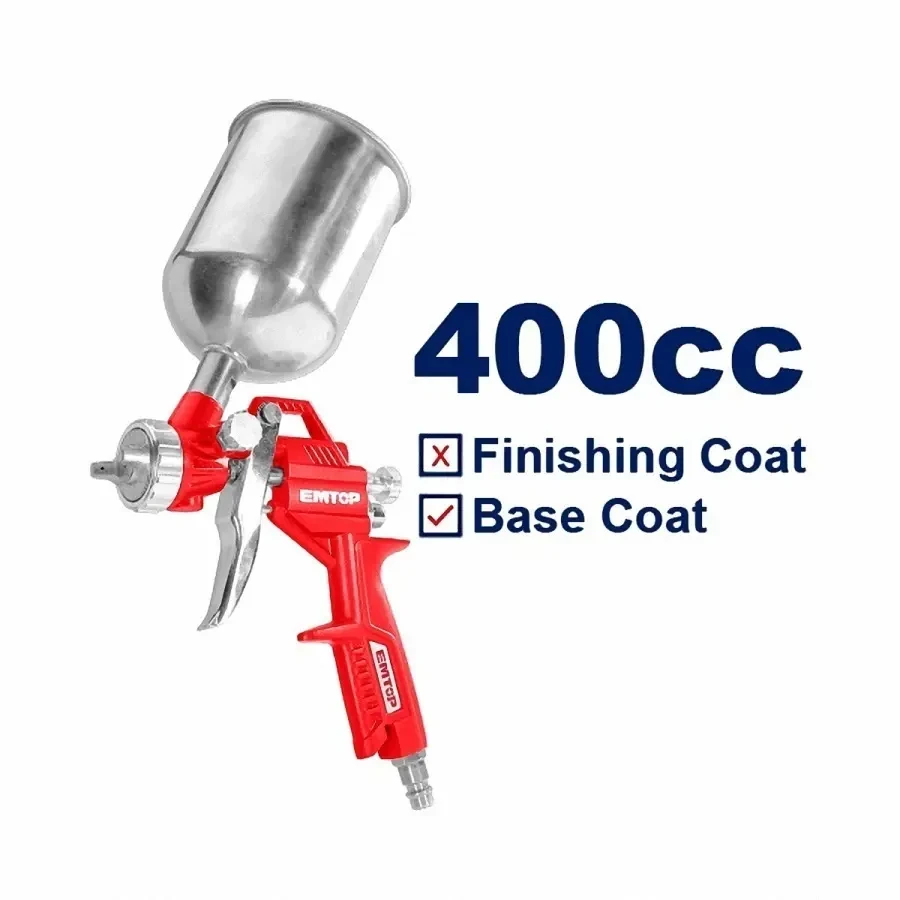 Pistola De Pintar Emtop 400cc 3 Picos Easg04001 Pro 2