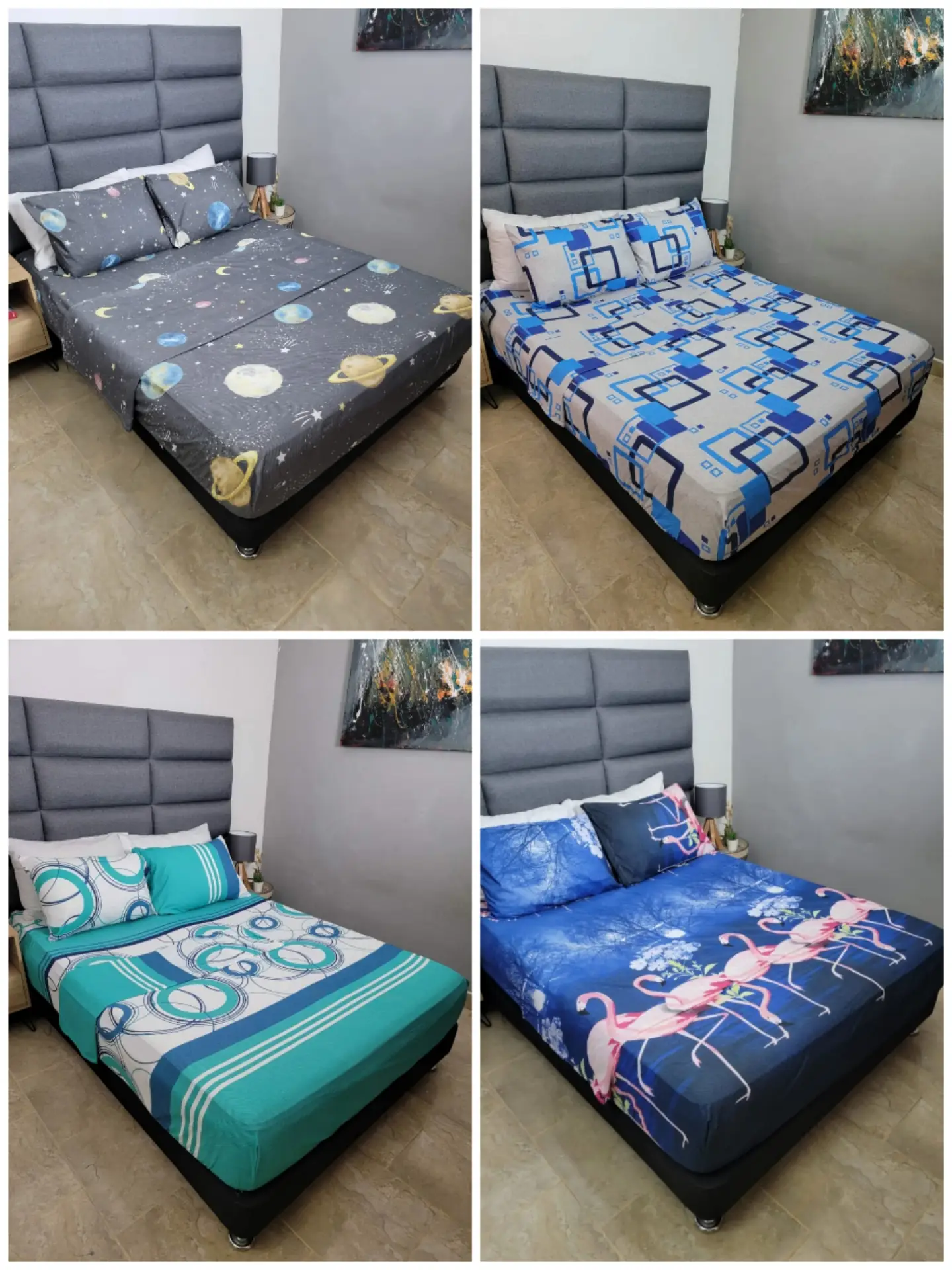 Sábanas de 4 piezas 
