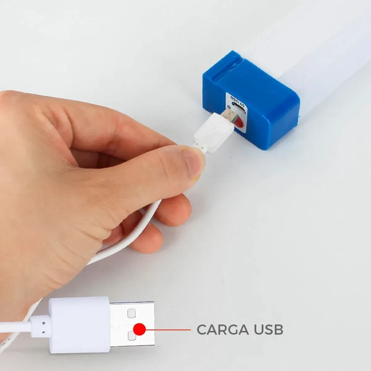 Lámpara Emergencia 72cm Barra Luz LED Recargable 3