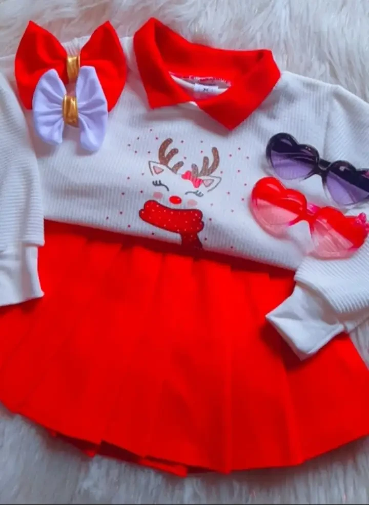 Conjunto para niña navidad  3