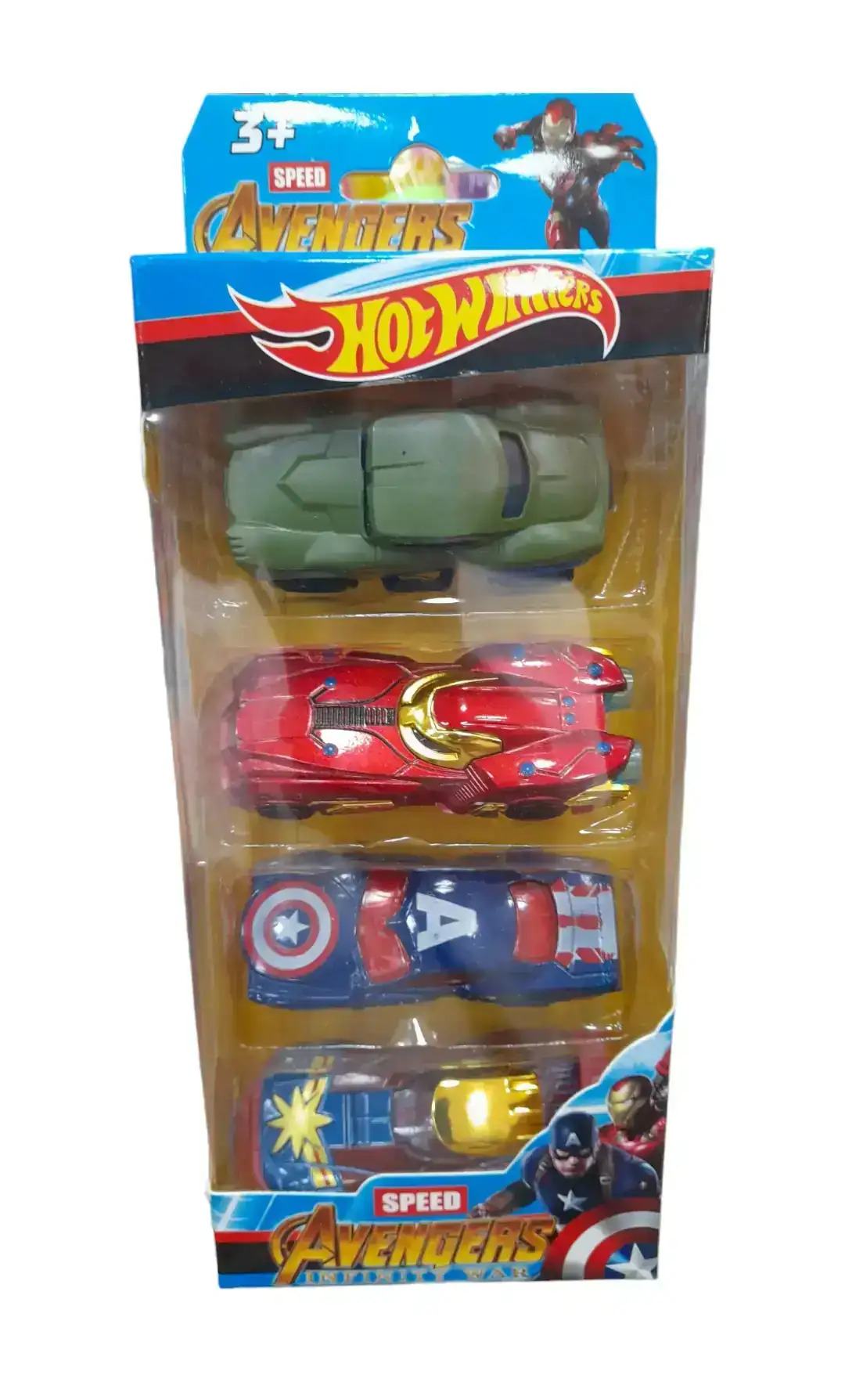 SET AVENGERS 4CARROS