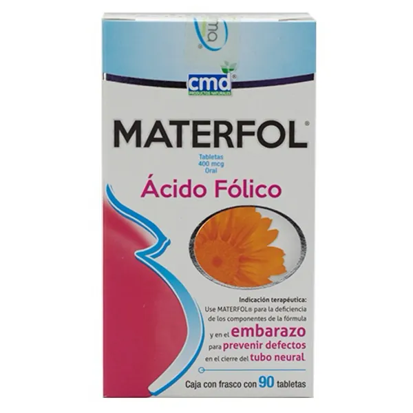 Materfol acido folico 400mcg 90tab
